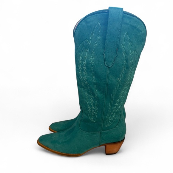Teal Aquatic Women’s Western Cowboy Boots- Size 9 - Picture 2 of 10